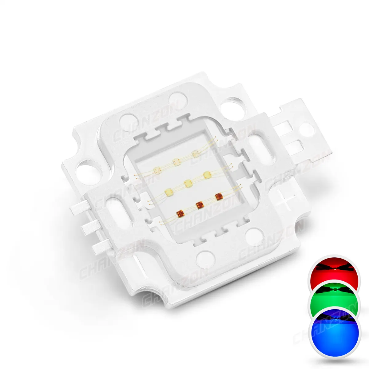 CHANZONハイパワー電球LEDライトチップRGBRGBW PCB SMD 1W 3W 4W10Wレッドグリーンブルーホワイトダイオード