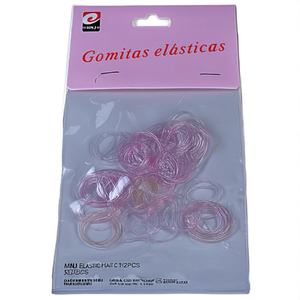 Elastici per capelli Mnj trasparenti 12 pezzi Ref25002 - Product Image 2