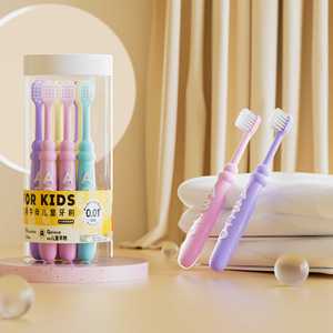 Cepillo de dientes para niños de 5 a 12 años, colores extra suaves tipo caramelo, manual para niños y niñas con cubierta protectora, paquete de 10 - Product Image 2