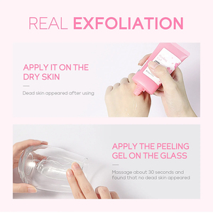 Gel exfoliant nettoyant en profondeur Sakura, hydratant blanchissant réparateur pour le visage, soin hydratant éclaircissant lissant pour la peau 60g - Product Image 4