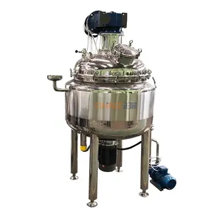 Kimyasal elektrik motoru karıştırıcı mikser sabun yapma makinesi sıvı deterjan karıştırma tankı mikser homogenizer emülsifikasyon tankı