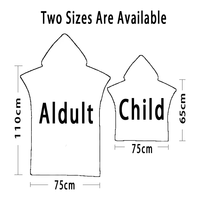 Poncho de surf à capuche personnalisé pour adultes et enfants, en microfibre rayée, séchage rapide, tropical, absorbant, anti-sable, pour se changer, nager et faire du surf