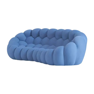 Flannel Modular Foldable Sectional Compressible Compressed Lazy <b>Memory</b> <b>Foam</b> Cloud Living Room Modern Bubble Set - Product Image 4