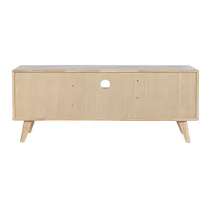 Natural Rubberwood <b>Rattan</b> <b>TV</b> <b>Unit</b> 120x30x48cm 19:70 Ratio - Product Image 5