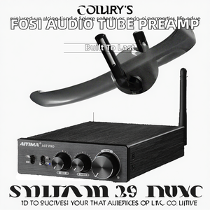 Preamplificador de Phono Profesional Fosi Audio para Tocadiscos con Amplificador de Tubo de Vacío 5654W, Caja de Aluminio HiFi X4 - Product Image 2