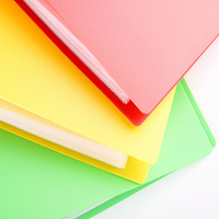 Carpeta de Archivos A4 al por Mayor con Página Interior Transparente, Carpeta de PU para Organización de Exámenes y Productos de Archivo