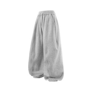 Pantalon polaire décontracté pour homme, coupe large, pour sports d'hiver, taille 32, nouveau design American Blade Leg, taille mi-haute, devant plat, en tissu peigné - Product Image 1