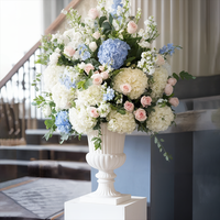 Vases à fleurs élégants 2026 pour la décoration de tables de fête et de mariage, grands vases trompettes blancs classiques pour mariages
