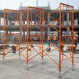 <span class=keywords><strong>Échafaudage</strong></span> en acier à cadre traversant avec échelle, plateforme industrielle robuste pour la construction et la maçonnerie - Product Image 3