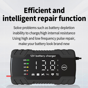 12V6A แบตเตอรี่รถยนต์รถจักรยานยนต์เครื่องชาร์จแบตเตอรี่สมาร์ทชีพจรเครื่องชาร์จแบตเตอรี่ตะกั่วกรดผลิตภัณฑ์เทคโนโลยีล่าสุดต้นฉบับ - Product Image 3