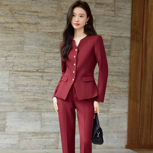 Wine Color Formal Lady Suits - Elegant & Stylish Clothing Wine Color Formal Lady Suits - Elegant & Stylish Clothing