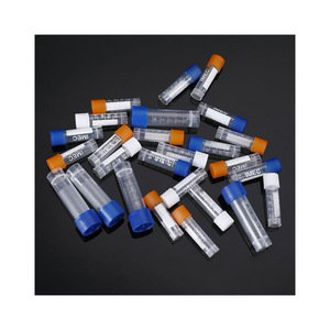 Disposable Plastic <b>Screw</b> Cap Cryovial <b>Flat</b> Bottom With Graduations Multiple Specifications For Lab Sample Storage - Product Image 4