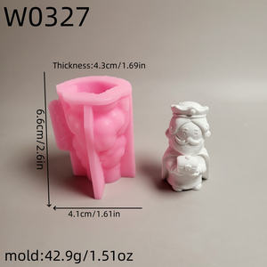 Moldes de fundición de silicona hechos a mano para adornos decorativos DIY marca Kingnoo herramientas de pastel de forma Irregular W0327 - Product Image 5