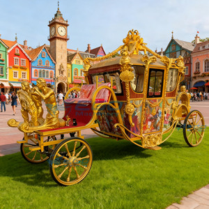 Attractions touristiques : Véhicules royaux, véhicules vintage, chariot électrique de tourisme, calèche, chariot à chevaux, véhicule royal - Product Image 1