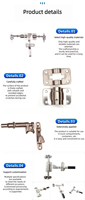Serrure de porte arrière pour camion benne porte-conteneurs GQK 20 pieds, pièces en acier au carbone GL021001, fabriqué en Chine