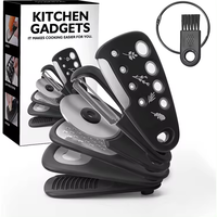Outils de cuisine 6 pièces gadgets de cuisine uniques outils pour fruits et légumes coupe-pizza outil de décapage des feuilles d'herbes coupeurs de cuisine