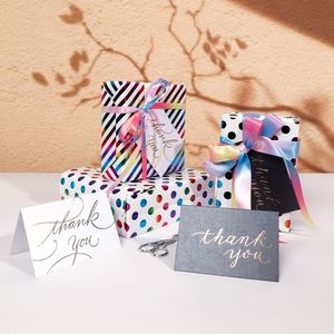 Factory Wholesale Coated <b>Birthday</b> Stamping Gift Wrapping <b>Paper</b> 43*300 cm Christmas Packaging 3 Rolls Set - Product Image 3