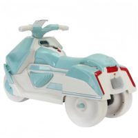 Véhicule Électrique Rechargeable à Trois Roues en Plastique pour Enfants de 2 à 4 Ans, Voiture Jouet Porteur pour Bébé, Vente en Gros Usine
