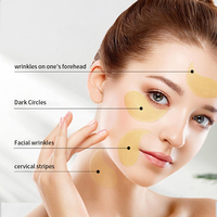 Aloe vera transparent coloré hydrogène algues collagène cristal masque pour les yeux feuille hydrogel masque pour les yeux