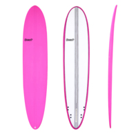 Planche de surf noir peint à la main, 9 pieds, meilleur Longboard Pu pour surf
