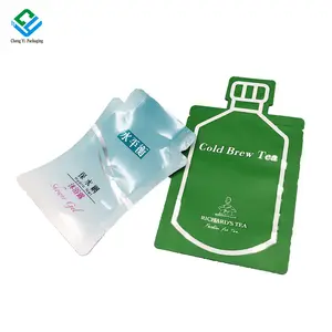 Sample Sachet 0.165 Oz 2g 5ml 10ml Cosmetic Sample Sachet Skincare Mini Tiny Sample Packaging Liquid Pouch Spout Pouches Bottle Shaped Pouch