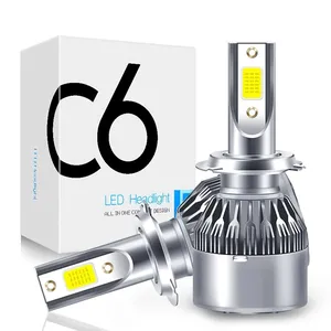Super luminoso c6 h7 lampada a led per Auto lampadina a led h1 h3 h11 9005 9006 faro fendinebbia Auto Auto h4 led