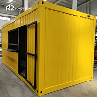 Rumah Kontainer Modular Menarik, Kontainer Flat Pack Kustom untuk Toko, Kafe, Bar