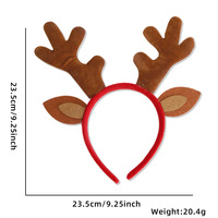 Nouveau bandeau de noël bois de renne étoile casque pince à cheveux en plastique pour enfants fournisseur de fête décorations accessoires