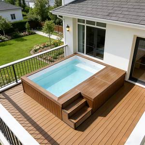 <span class=keywords><strong>Piscine</strong></span> préfabriquée en fibre <span class=keywords><strong>de</strong></span> verre pour adultes, surélevée, pour jardin, terrasse, patio, extérieur, conteneur, spa - Product Image 6