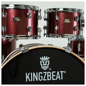 <span class=keywords><strong>Precio</strong></span> al por mayor de fábrica Marca KINGZBEAT Juego de batería acústica de madera de caoba envuelta en PVC <span class=keywords><strong>para</strong></span> <span class=keywords><strong>principiantes</strong></span> y bateristas - Product Image 3