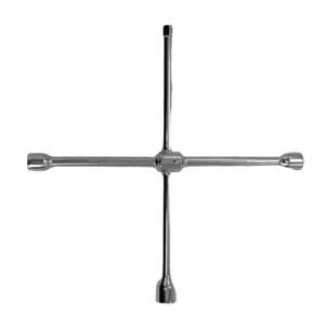 Clé à pneus de voiture manuelle, outil de démontage et de remplacement de pneus à économie d'effort avec poignée en T, clé à écrous croisée en acier au carbone - Product Image 3