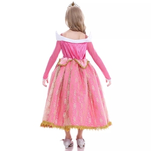 <span class=keywords><strong>Robe</strong></span> de princesse élégante en dentelle à manches longues pour filles, costume de fantaisie pour enfants pour fête de carnaval SMR026 - Product Image 3