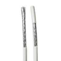 Cable Coaxial RG6 59 Tipo F para CATV, Conector F de Compresión Inteligente a Prueba de Agua para TV