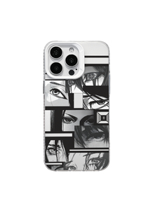 Coque de téléphone transparente antichoc en TPU avec protection d'objectif anti-traces de doigts, motif collage d'yeux d'anime et <span class=keywords><strong>manga</strong></span>, peinte aux UV, pour - Product Image 1