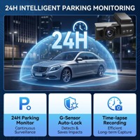 Caméra de tableau de bord de voiture 4K Ultra HD grand angle 170 degrés Type-C double objectif vision nocturne enregistrement en boucle moniteur de stationnement service OEM personnalisable