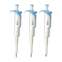 Pipettes multicanal manuelles de laboratoire de haute qualité, fixables et réglables, 8/12 canaux, volume variable 0,2-10 µl, type Miro
