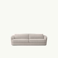 Canapé d'angle en bouclette crème moderne de luxe AH avec chaise longue gauche et accoudoirs larges pour salon, maison, hôtel et appartement