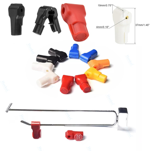 Hookei RTS Peg <b>Hook</b> Locks 4mm-8mm Plastic Stop Locks for <b>Display</b> & Retail Security Pegboard - Product Image 5