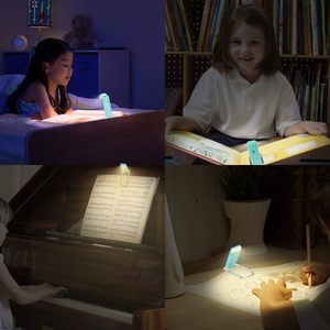 Lampe de lecture LED à clipser rechargeable par USB avec 3 couleurs de lumière pour protéger les yeux, idéale pour la lecture au lit - Product Image 3