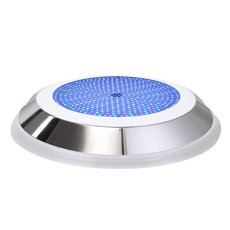 DAVEY Waterproof IP68 RGB LED Pool Lamp PC Translucent Stainless Steel Construction 18W Outdoor Underwater Light for Pool