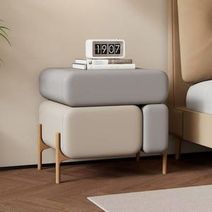 Pouf modulaire multifonctionnel - Repose-pieds de rangement moderne pour salons et chambres à coucher - Product Image 4