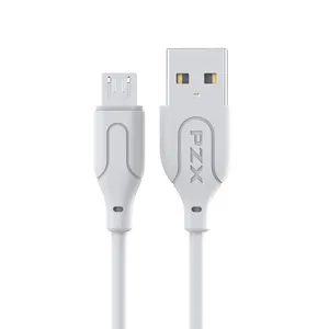 PZX Kabel Data USB Pengisi Daya Cepat 2.1A untuk IPhone/Mikro/Tipe C Penjualan Langsung dari Pabrik