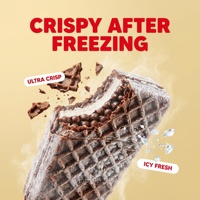 Es Krim Waffle Rasa Kelapa Hicey Desain Baru Dikombinasikan dengan Tekstur Renyah