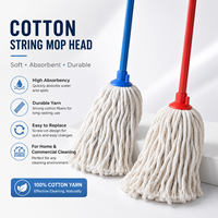 Tête de balai en coton légère, professionnelle et durable, outils de nettoyage ménager personnalisés, tête de balai en coton de remplacement, recharge