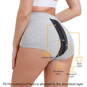 Braguitas Menstruales de 4 Capas a Prueba de Fugas, de Algodón Orgánico, <span class=keywords><strong>Bombacha</strong></span> Menstrual, Bragas Fisiológicas, Ropa Interior Femenina para el Periodo - Product Image 2