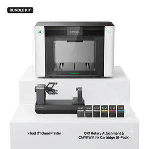 Imprimante UV à plat de bureau Xtool O1 avec module rotatif OR1 pour l'impression sur tasses, gobelets, métal, bois et acrylique - Product Image 1