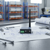 Servidor de Puerto Serie Industrial DTU, Módulo Convertidor RS232/RS485/RS422 a WiFi/Ethernet para Transmisión de Datos de Automatización