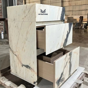 หินอ่อน Travertine สำหรับพื้นและผนังห้องน้ำโรงแรมทันสมัย ขายส่ง พร้อมขนาดที่กำหนดเองได้ - Product Image 1