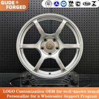 Jantes forgées GUDE GT Racing 2 pièces polies argentées pour voitures particulières 18 19 20 21 22 pouces pour Toyota VW Golf EVO