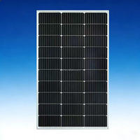 Panel Surya Monokristalin Half Cell All Black 50W-200W off Grid untuk Sistem Pengisian Baterai 12V/24V dengan Efisiensi 21%